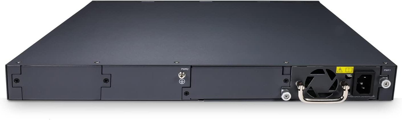 Rear panel of QSFPTEK S5300-48T6X Network Switch