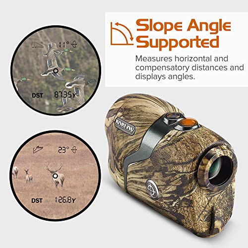 BOBLOV Hunting Rangefinder 600 Yards Range Finders 6X Magnification with Slope Angle Measurement for Hunting Shooting Archery Bow Lifetime Battery Replacement - Thumbnail 5