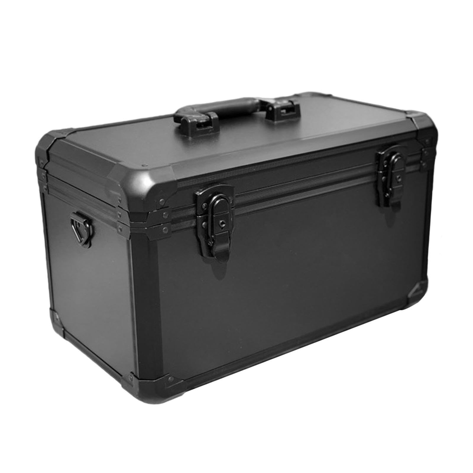 Valigetta portautensili portatile in lega di alluminio con maniglia, organizer antiurto e scatola porta accessori hardware, valigette rigide per uomo, accessori hardware, L