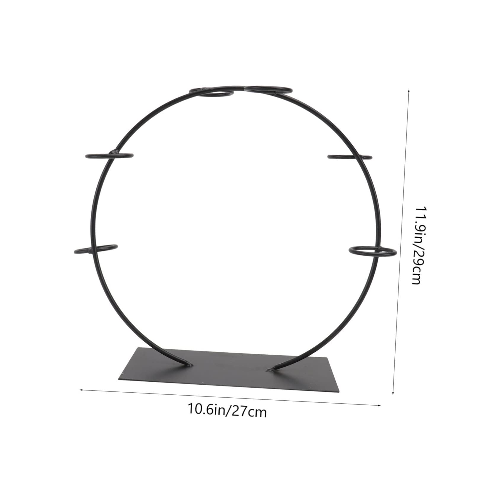 CIYODO 1pc Cone Stand Ice Cream Display Stand Cake Display Stand Cupcake Ornaments Candy Popcorn Cake Decorating Pastry Tray Baking Rack Dessert Storage Shelf Snack Tray Metal Black