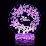 * Las luces creativas visuales en 3D son luces de atmósfera artística creativa. La placa guía de luz acrílica óptica puede grabar varios gráficos 2D y crear efectos visuales 3D. El efecto de iluminación único es una especie de lámpara de decoración de interiores con increíbles efectos visuales para hacer su habitación más interesante.