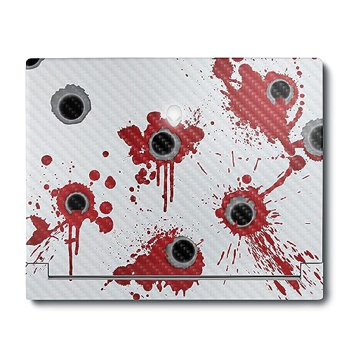 Image of MightySkins Carbon Fiber Skin Compatible with Alienware X16 R1 (2023) Full Wrap Kit - Bullet Holes | Protective, Durable Textured Carbon Fiber Finish | Easy to Apply & Change Styles | Made in The USA