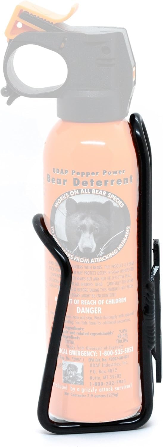 Billy Flamingo’s Bear Spray Holder Cage for All Bikes (Spray Not Included)