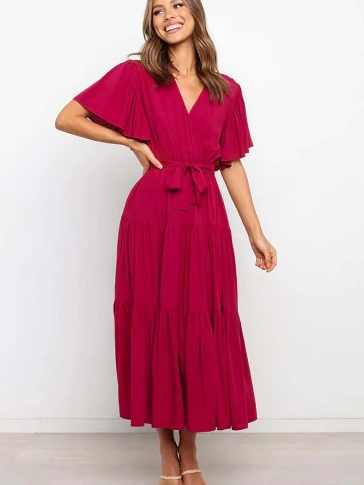 Vestido corto de verano sin mangas para mujer, casual, cuello en V, ajustado, vestido largo de fiesta