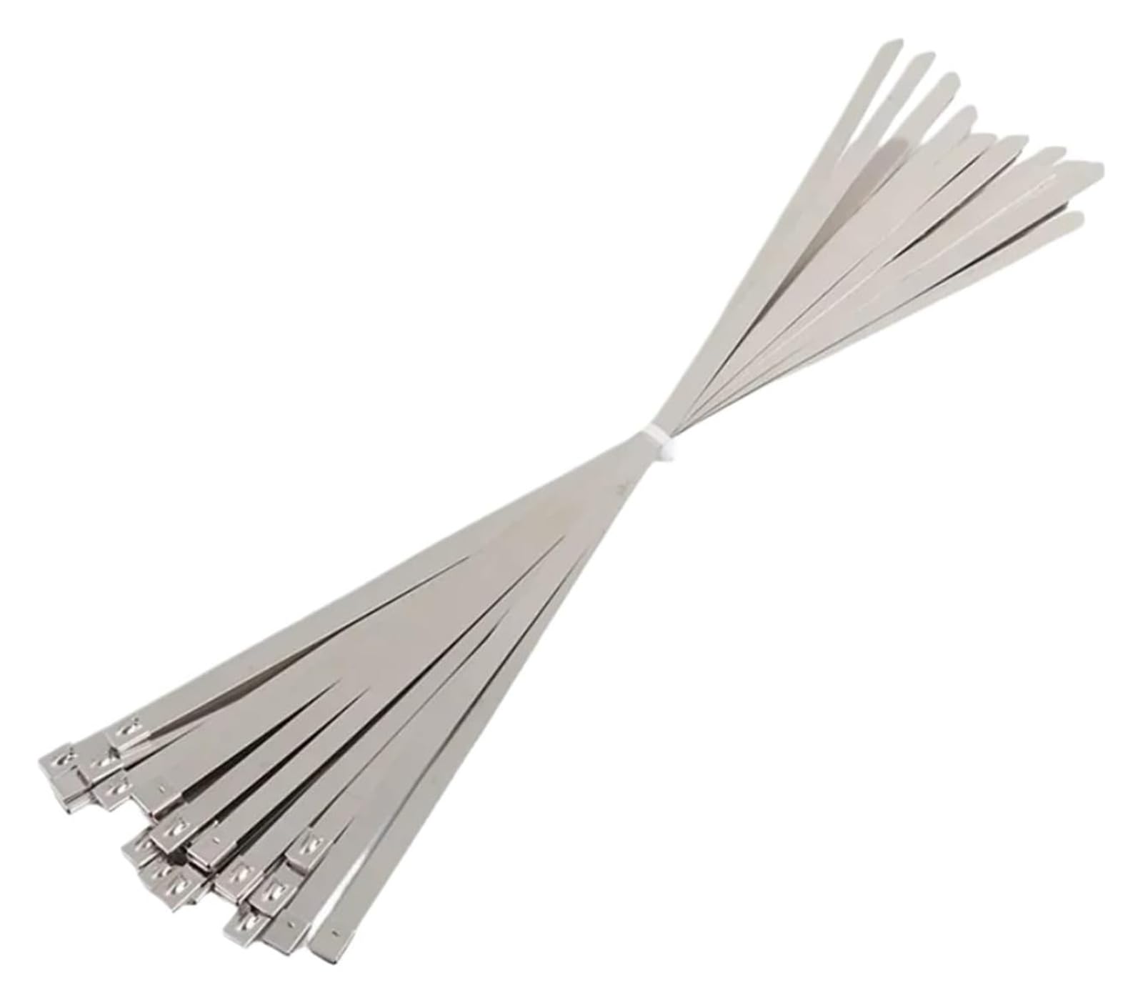 Selbstsichernde Kabelbinder aus Edelstahl 304 | 7,9 x (100–1000) mm 10/20/50/100/200 Stück: for Kabelmanagement und Sicherung im Außenbereich(20pcs,7.9x350mm)