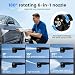 Cordless Pressure Washer, 6 in 1 Portable Power Washer with 2 Batteries & 5M Hose, No Hose Needed Battery Pressure Washer for Car Cleaning Kit, Patio, Garden, Bike