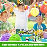 Panda Mini figurki 8 sztuk Panda figurki SYTTNUM Cake Topper Pandas dekoracje na ciasto dla dzieci biuro dom impreza dekoracja na urodziny prezent