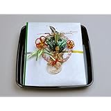 受書・緑 タイプ2(黒塗角盆) 【標準仕様】≪結納品に対する受書・パターンＢ≫毛筆手書き 結納屋さん.com w0352