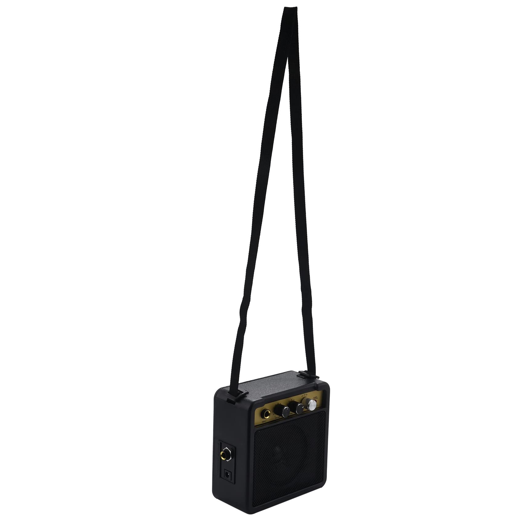 Mini Amplificatore per Chitarra Amp Speaker 5W Ingresso da 6,35 Mm Uscita Cuffie da 1/4 di Pollice Supporta La Regolazione Tono Volume