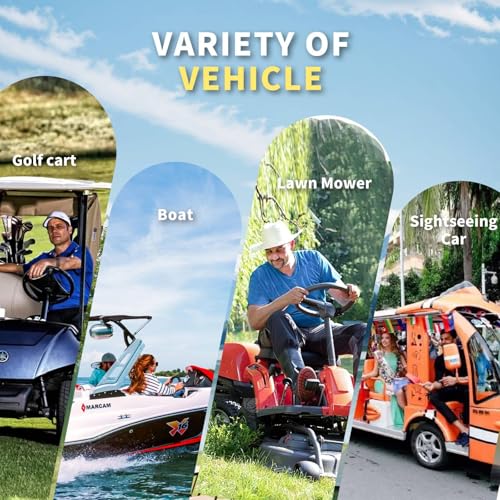 Image of LOSSIGY 36V Golf Cart Lithium Battery Conversion Kit, Built in 200A Smart BMS, Peak Current 1000A(3-5s), Perfect for Passenger Car, Trolling Motor