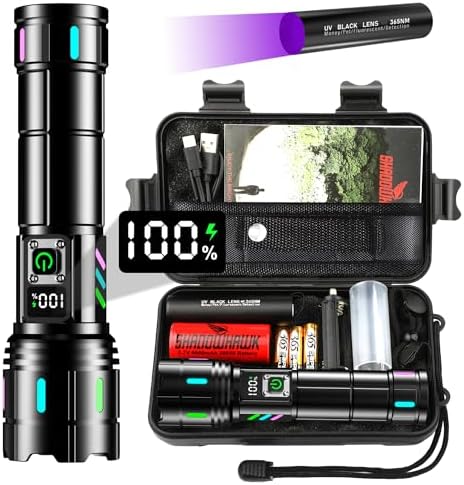Blukar Torch Rechargeable, 500000 Lumens Torches LED Super Bright Flashlight, Adjustable Focus - View #5