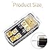 LEIGESAUDIO Copper 0/4 Gauge to 4/8 Gauge 100 Amp Mini ANL 2 Way Fuse Holder Distribution Block