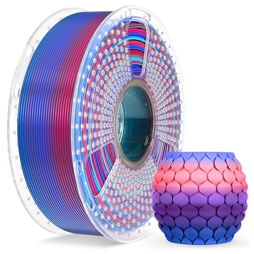 Image of SUNLU 3D Printer Filament, Rainbow PLA Filament 1.75mm, Multicolor Gradient 3D Filament, Neatly Wound 3D Printing Filament, Dimensional Accuracy + /-0.02mm, 1KG Spool. (Rainbow PLA 02)
