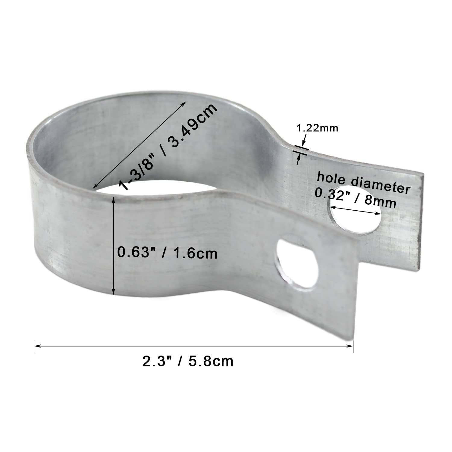 Metal Zip Ties Brace Band 12 Pack S Chain Link Fence Galvanized Steel Chain  Link Brace Chain Link Fence Gate Header Wrap