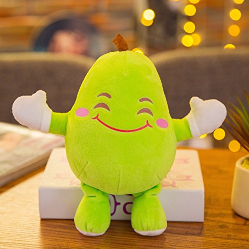 EEvER Divertido Juguete Personalizado Juguete Creativo Lindo de la muñeca de la Fruta del Felpa de la Felpa (Pera)