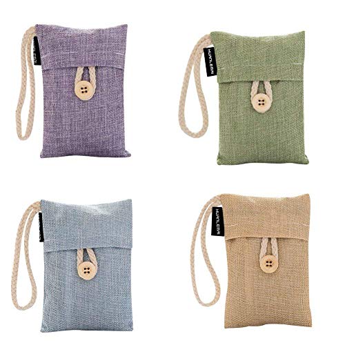 image for Huanlemai 100g*4 Bamboo Charcoal Air Purifying Bags, Home Activated Ca