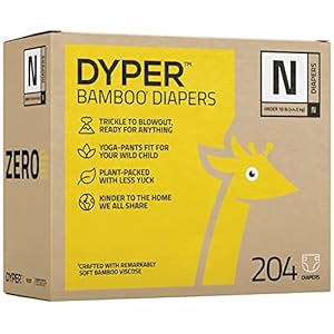 DYPER Viscose from Bamboo Baby Diapers Size Newborn | Honest Ingredients | Cloth Alternative | Day & Overnight | Made…