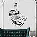 Wandsticker Leuchtturm Silhouette Vinyl Wandtattoo Home Wohnzimmer Dekorativer Zaun Mit Schiff Leuchtturm Stil Wandplakat 59X42cm