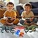 Remote Control Robot Dinosaur Toys for Kids 5-7,2.4G Electronic RC Walking Dinosaur Pet for Boys 4-7 with Spray & Light & Roar,Large Dino Toys for Kids 3-5 Year Old Christmas Birthday Gift (Blue)