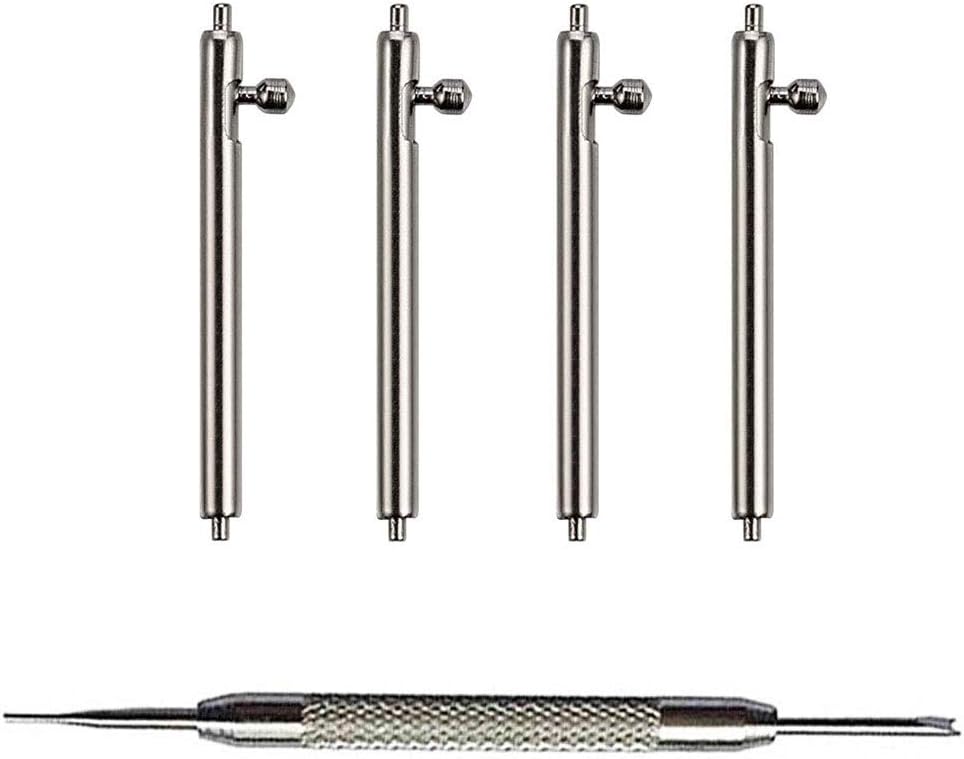 22mm Quick Release Spring Bar Pins,4PCS Stainless Steel Watch Replacement Band Spring Bars Strap Link Pins Diameter 1.5mm+Spring Bar Tool for Samsung Galaxy Watch 46mm/Samsung Gear S3 Classic
