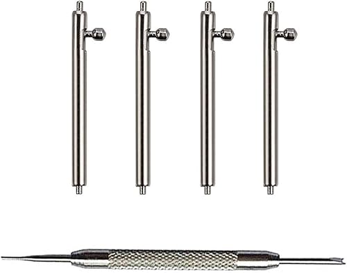 Pasadores de barra de resorte de liberación rápida de 0.866 pulgadas, 4 piezas de repuesto de acero inoxidable, barras de resorte, pasadores de