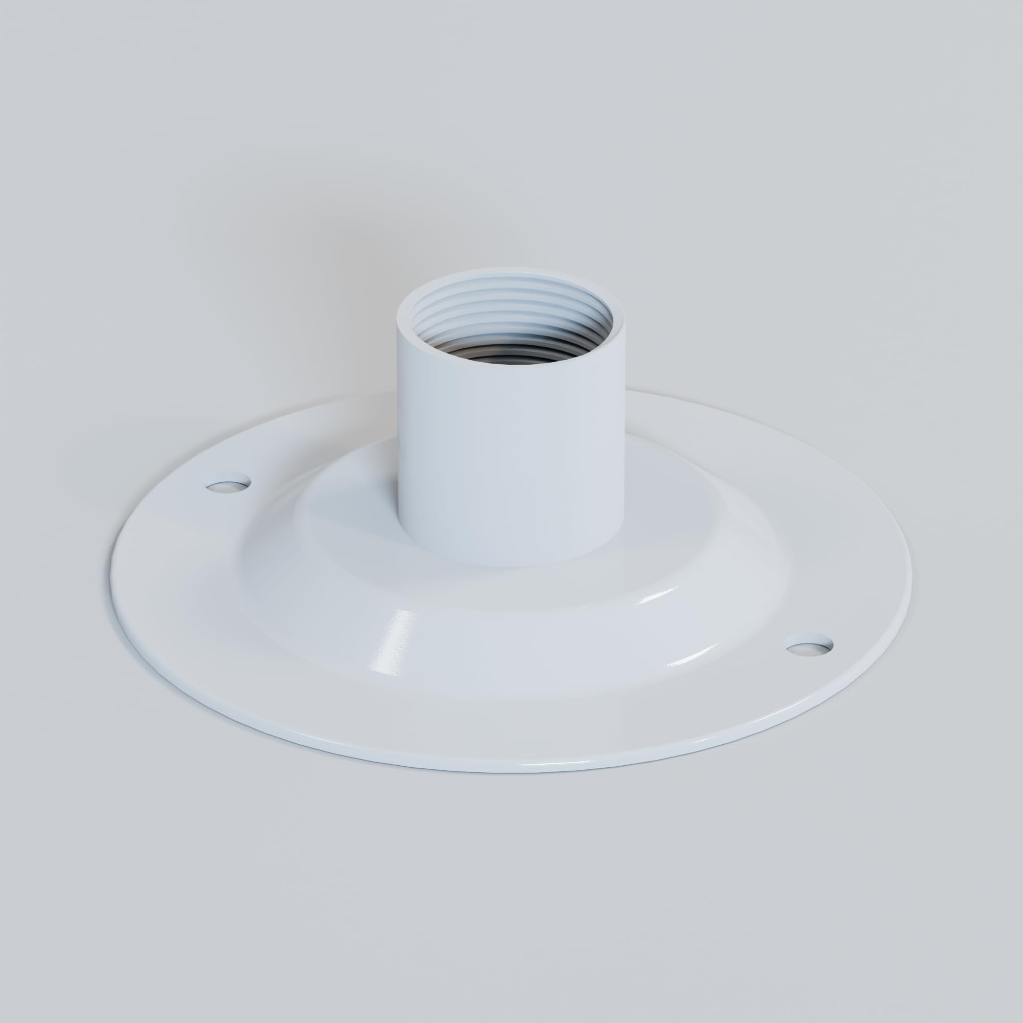 LEDSone 20mm Conduit White Dome Cover Durable Electrical Conduit Fitting with 20mm Nominal Size for Junction Boxes, Terminal Boxes, and Industrial Wiring Projects.