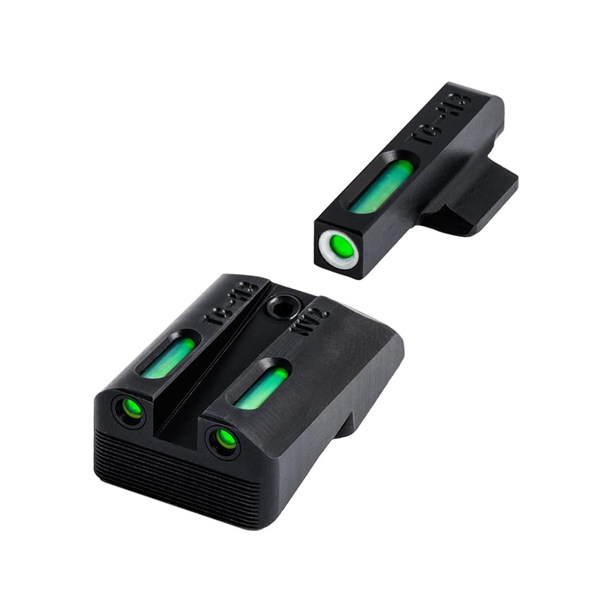 TRUGLO TFX Handgun Sight | Durable Shock-Resistant Compact Brightly Glowing Tritium &amp; Fiber-Optic Xtreme Day/Night Sight for Handguns