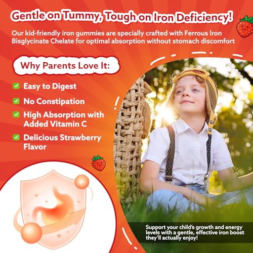 CFILIHTC Iron Gummies for Kids & Teens