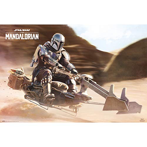 Erik - Poster Star Wars The Mandalorian Speeder