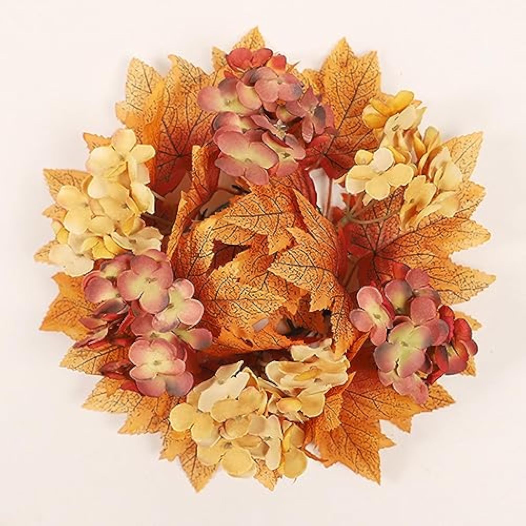 Fall Candle Rings Wreaths, Thanksgiving Decor