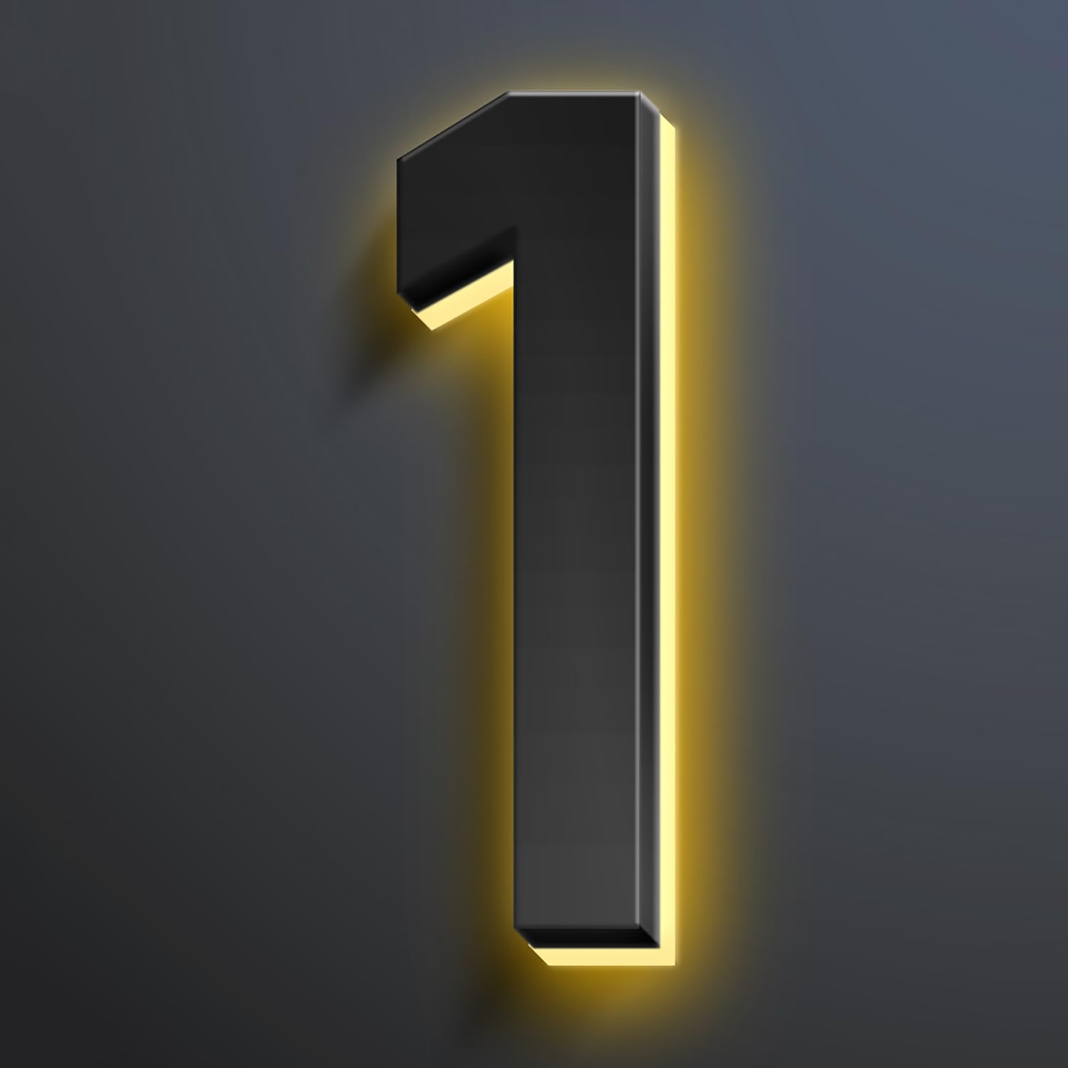 Aniaoie LED Backlit House Number Sign, Weatherproof Address Light (1,18 Inch/450mm)