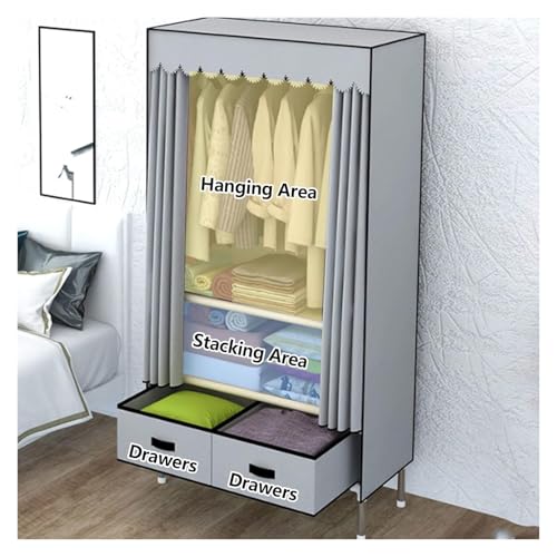 Étagères de garde-robe portables pour optimiser une chambre - 5