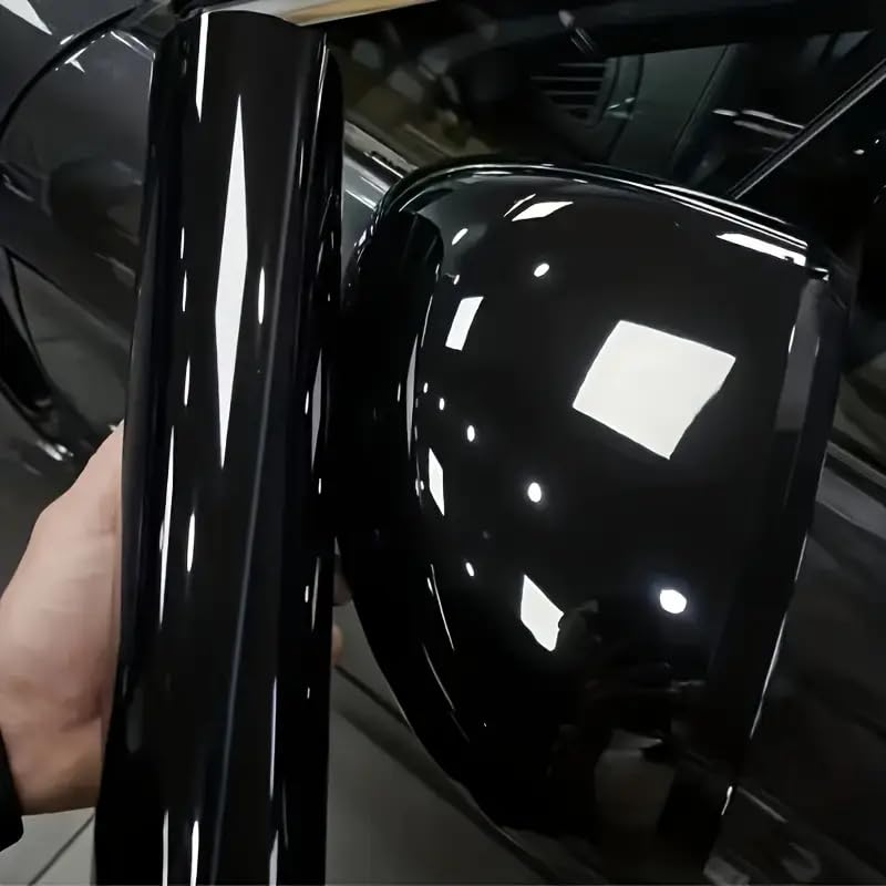 SIA VENDORS Vinyl Wrap Self Adhesive Wrap for Car & Bike Waterproof Vinyl Wrap Sheet Sticker & Decal Roll Film Air Release (Black Glossy, 12 x 48 Inch)-image-13