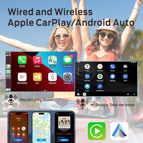 Radio para coche con CarPlay inalámbrico y Android Auto miniatura 3