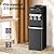 PUREPLUS Top Loading Water Cooler Dispenser, Water Cooler for 3 or 5 Gallon Bottles, Hot & Cold Water, 3 Temperature Settings with Child Safety Lock, Removable Drip Tray for Home, Office, & More