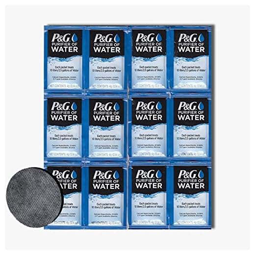 Puribag Refill Kit - Replacement Carbon Filter & 12 P&G Purifier of Water Packets