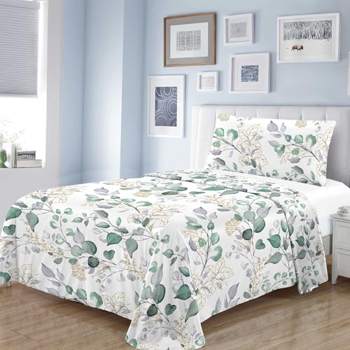 Dalina Textil - Juego Sábana Cama 180- Juego de Sábanas para Cama 4 Piezas, Bajera Ajustable 180x190, Encimera 230x260, 2 Funda Almohada 45x85 (Cama de 180x190-200cm)