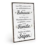 Wandschild, Wanddeko, Türschild aus Holz mit Spruch, Zitat, für die Wohnung, shabby chic, retro, vintage