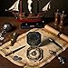 1Pc Vintage Brown Compass Toy, Nautical Compass Pirate Captain Costume Toy Halloween Party Cosplay Decoration Deft Design,Toys and Games