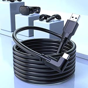 16FT / 5M Link Kabel USB C Kompatibel mit Quest & Quest 2 Kabel, Schnellladung und PC-Datenübertragung USB C 3.2 Gen1-Kabel 5 Gbit / s Kompatibel mit VR-Headset Quest-Headset und Gaming-PC