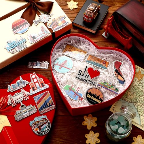 Set de 20 imanes decorativos metálicos San Francisco miniatura 4
