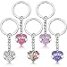 5 Pack Nurse Gifts for Women, Crystal Heart Keychain Nurse Jewelry Set for Graduation Nurses Day Thanksgiving Day and Birthday (Color A)