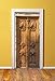 DoorPix 36x80 / 36 x 80" 3D Door Mural Wrap Glossy Bubble Free Sticker Architectural Carved Doors in Mexico City - PEEL and STICK - Easy-to-clean, Durable