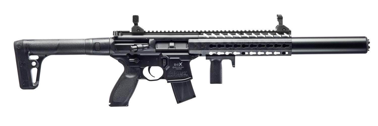 Outletdel ocio Subfusil Perdigón Sig Sauer MCX ASP co2, Escopeta balines 4,5mm. + balines + bombona co2 + Funda. 50523/27253/23054.