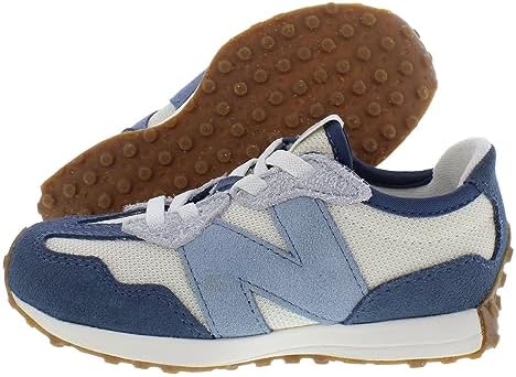 New Balance 327 Bungee Lace Infant/Toddler Shoes Size 6, Color: Blue/Beige