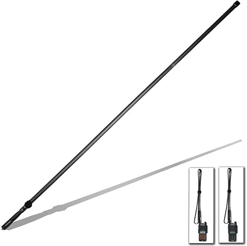 ABBREE Juego del ejército plegable táctica para deportes al aire libre, doble banda VHFUHF de 144430 MHz Antena para Baofeng UV-XR UV-9R Plus