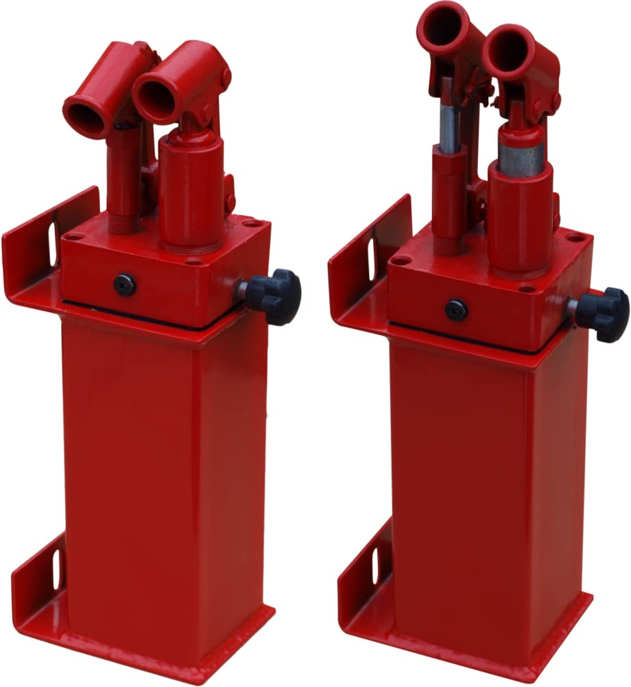 Carmax Ensemble de presse d'atelier 50T avec pompe hydraulique à double entraînement, vérin hydraulique et manomètre