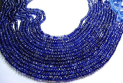 Rondelles de iolite naturelle 2mm pour fabriquer des bijoux d'été minimalistes et raffinés