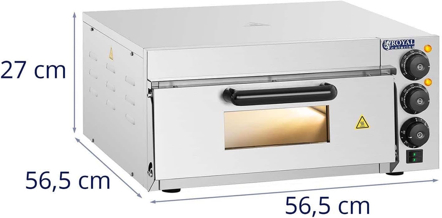 Royal Catering Forno Elettrico per Pizza Professionale RCPO-2000-1PE 1 compartimento