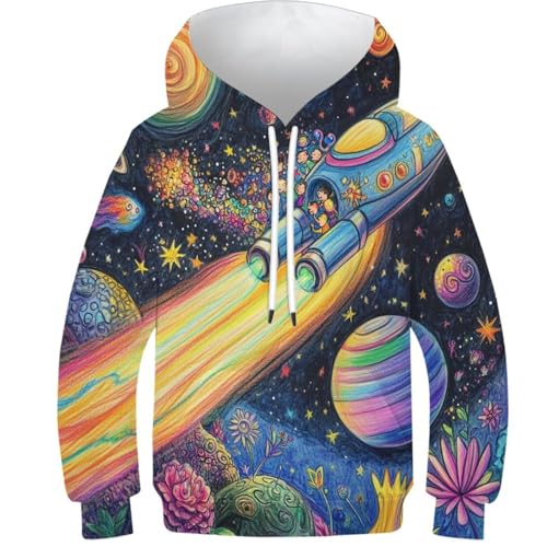 Hoodie impression 3D galaxie cosmique : le cadeau d'anniversaire original pour ado